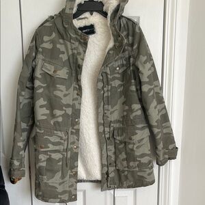 BNCI faux fur utility jacket